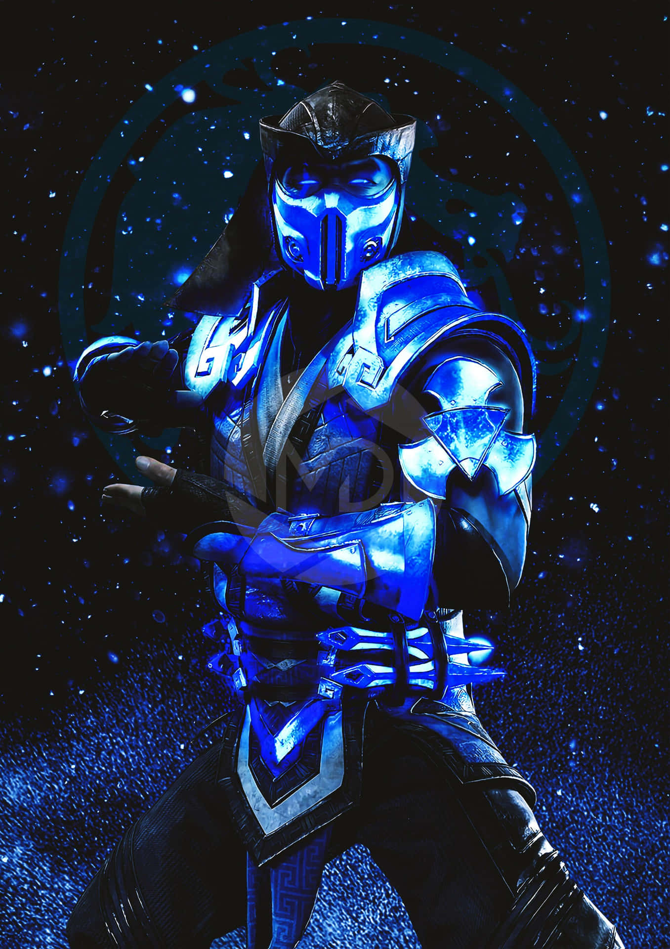 Ice-Clad Sub-Zero in Mortal Kombat Wallpaper