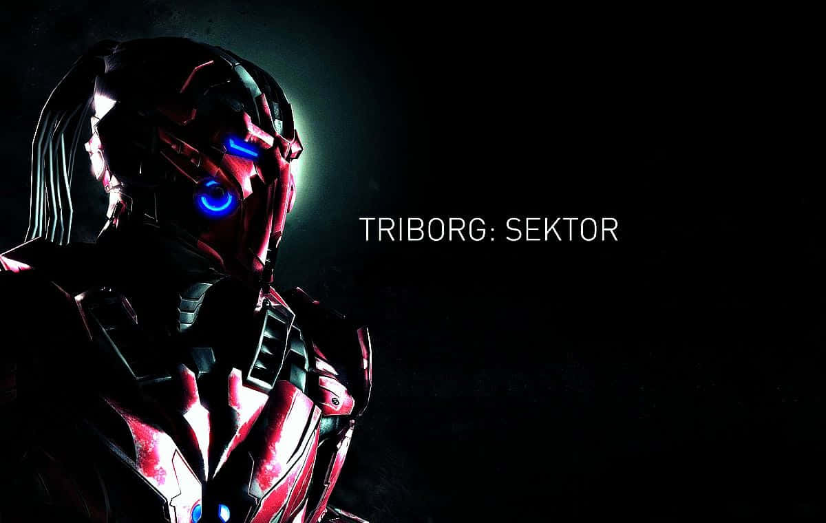 Caption: Mortal Kombat's Tri-Borg in Action Wallpaper