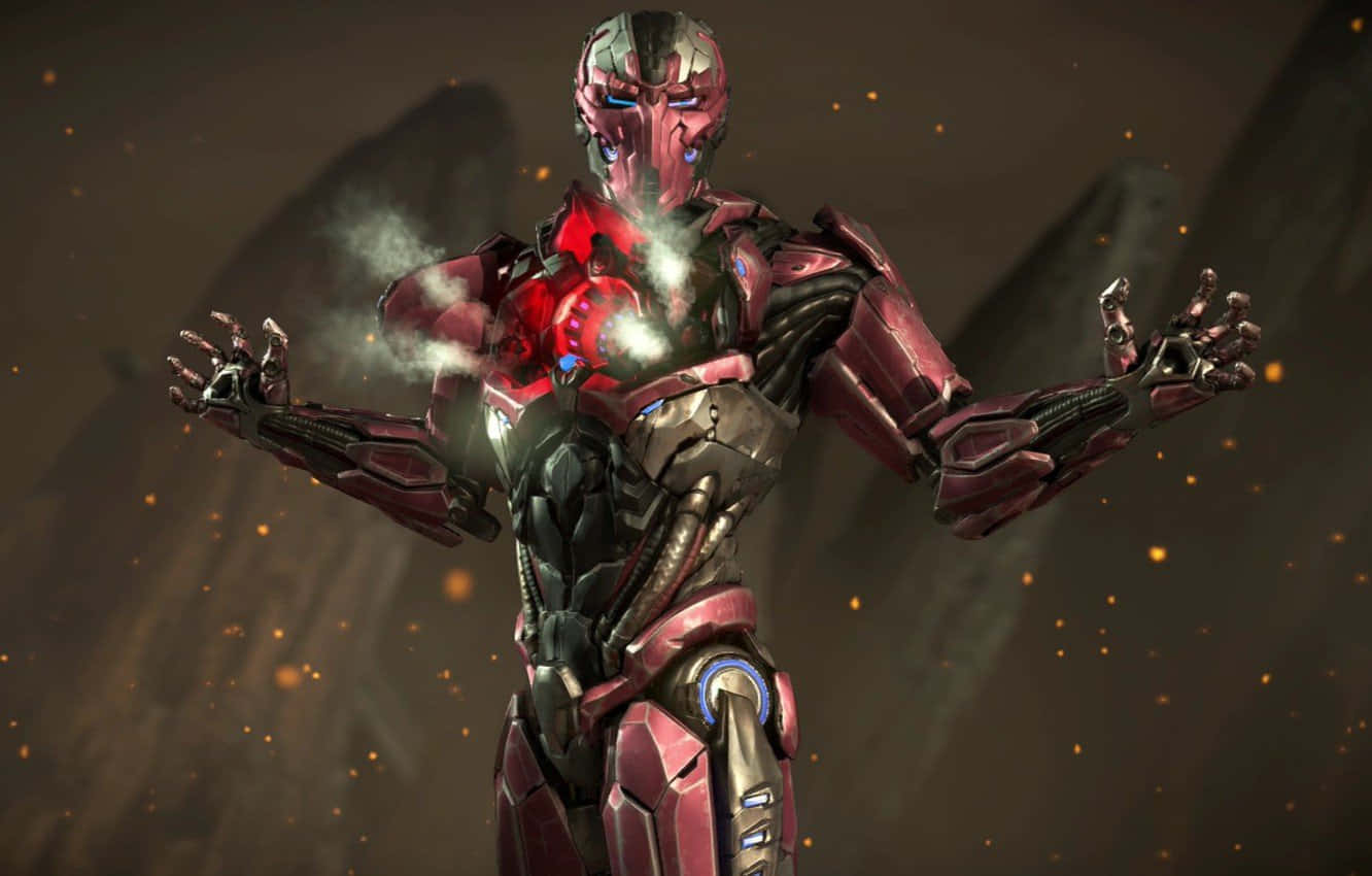 Mortal Kombat's fierce and mighty Triborg in action Wallpaper