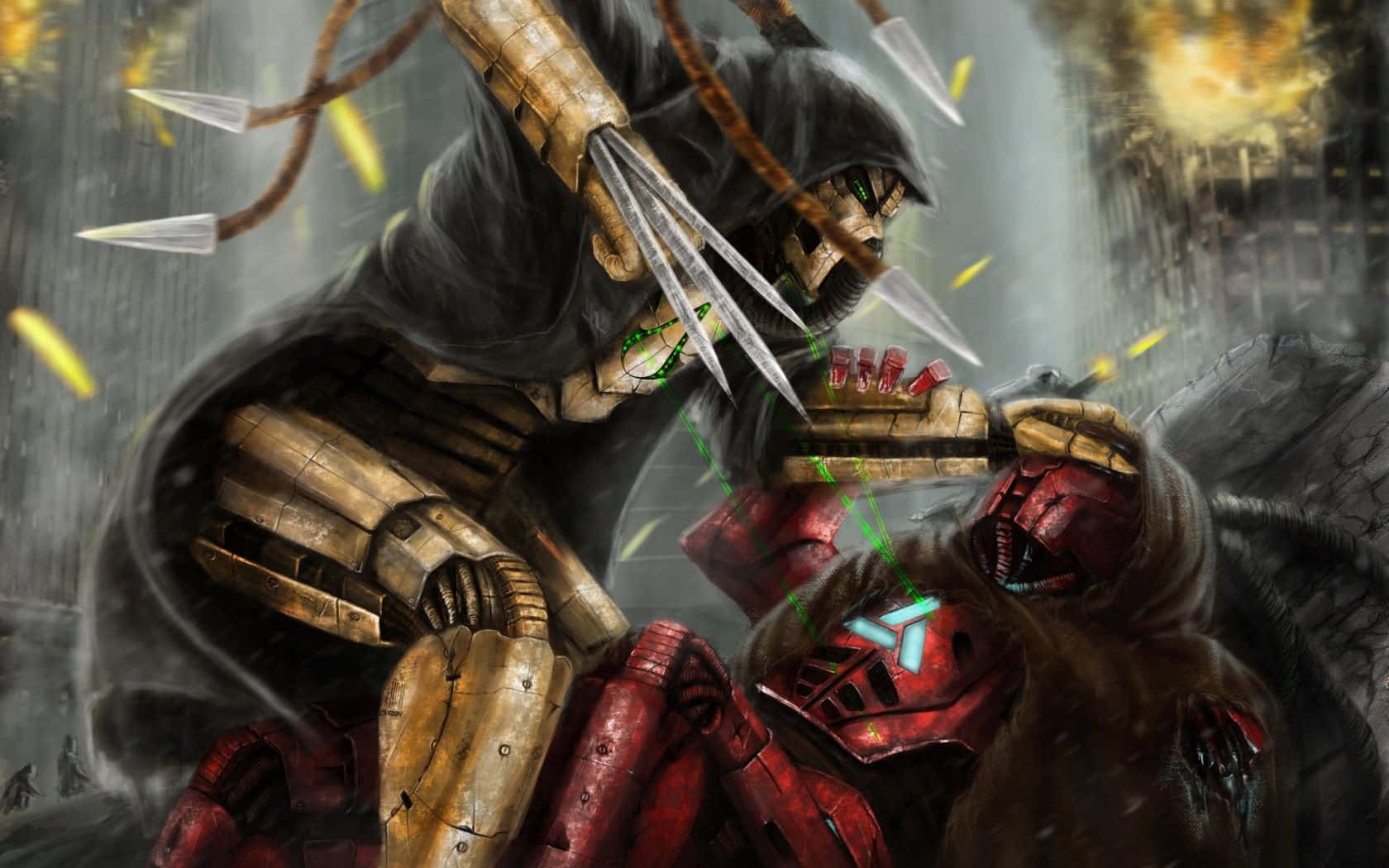 Triborg Unleashed: The Ultimate Power in Mortal Kombat Wallpaper