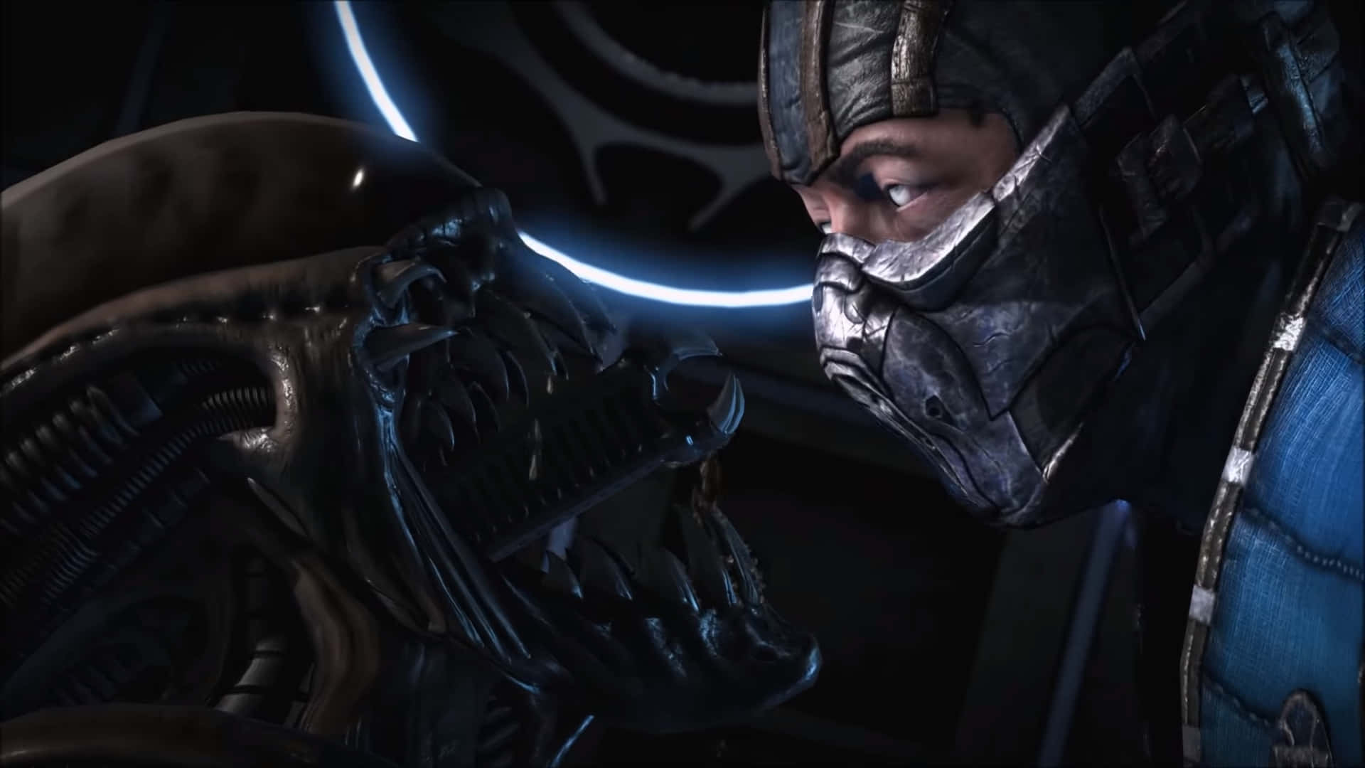 Mortal Kombat Triborg unleashes his techno battle skills Wallpaper
