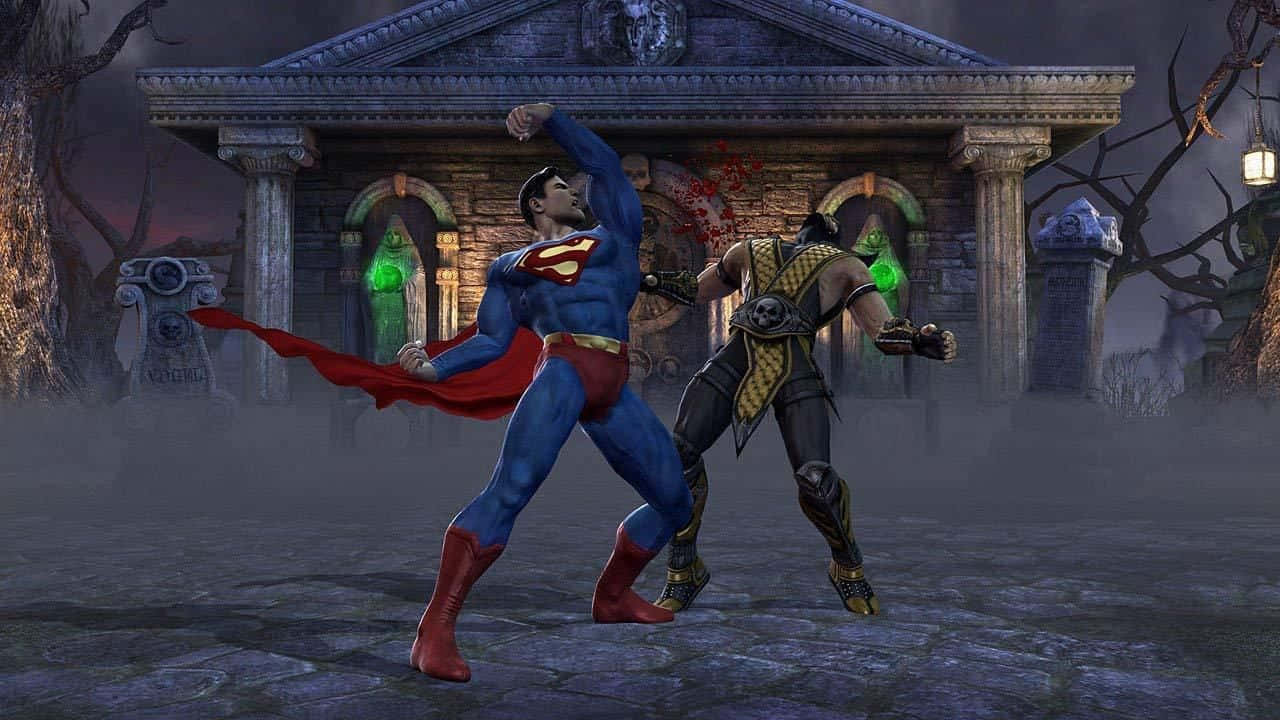 Episk Oppgjør - Mortal Kombat Vs Dc Universe Bakgrunnsbildet