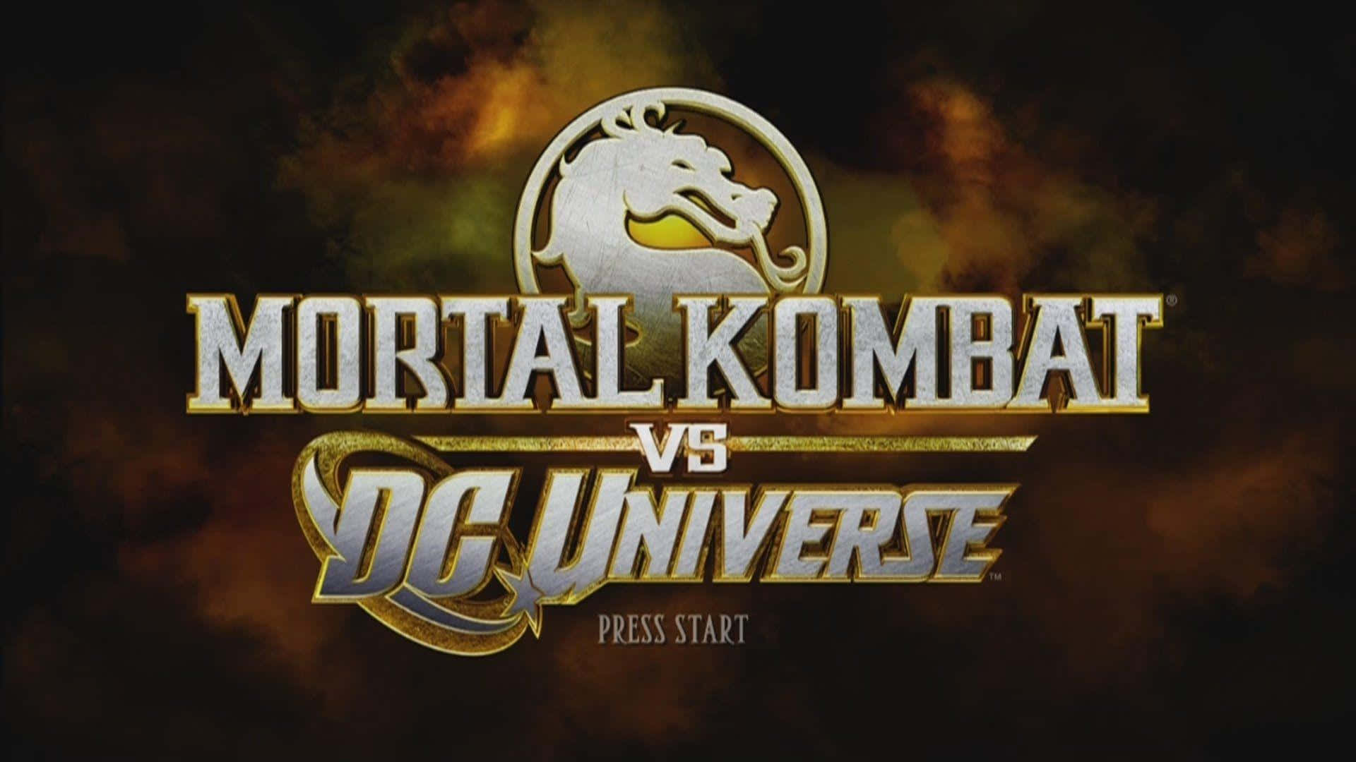 Mortal Kombat Ja Dc Universe -sankarit Kohtaavat Eeppisessä Taistelussa Taustakuva