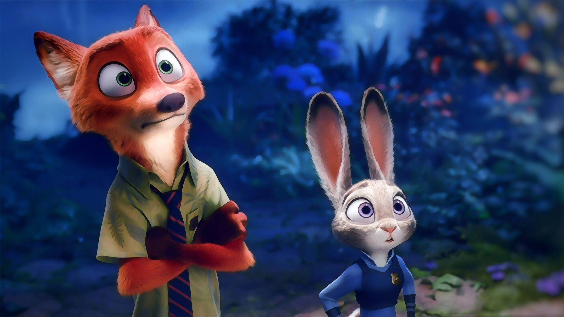 An Enchanting Moment from Zootopia Wallpaper