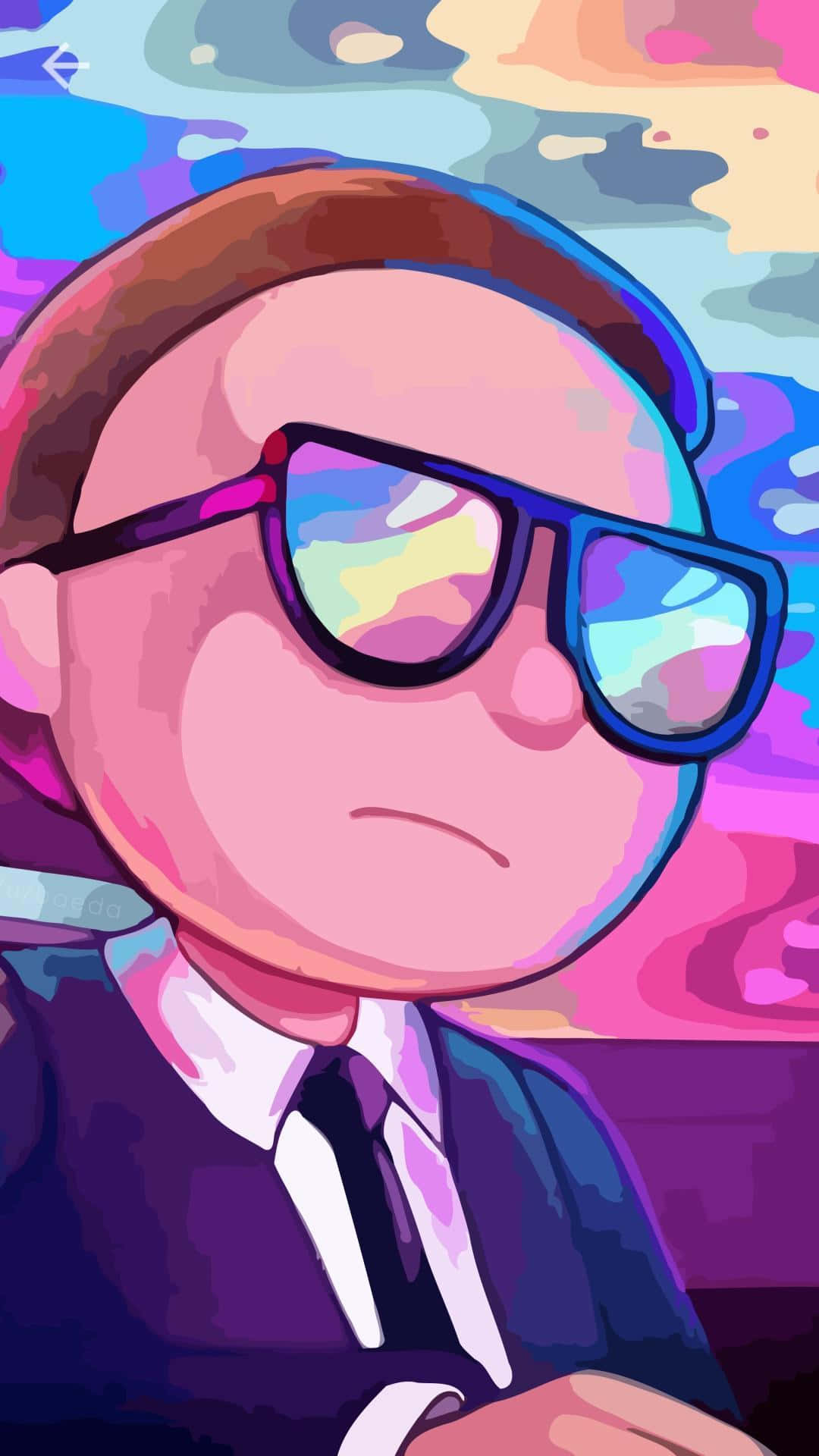 Morty Smith, the insecure but lovable teenage character from Rick and Morty Wallpaper
