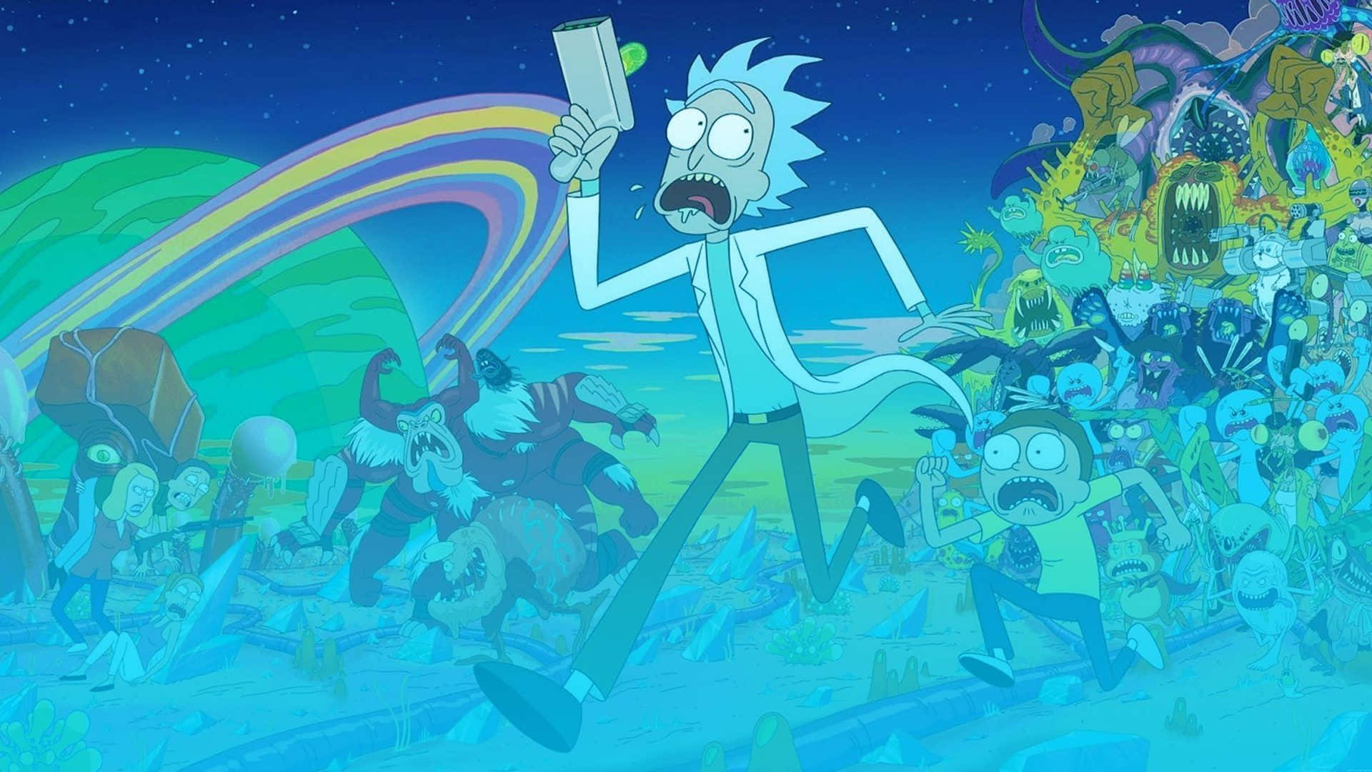 Morty Smith embarks on a sci-fi adventure Wallpaper