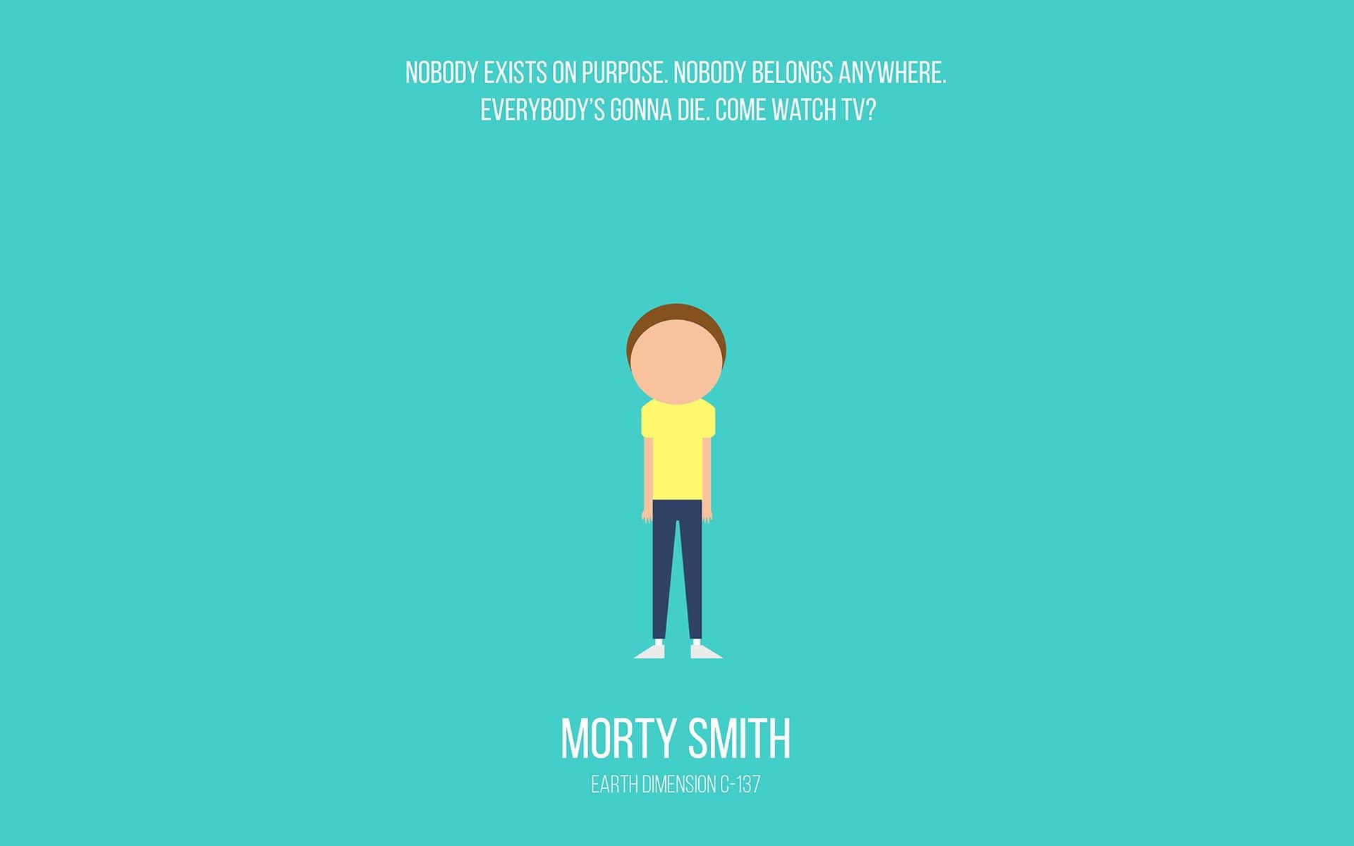 Rikard Sanchez on an adventure with Morty Smith Wallpaper