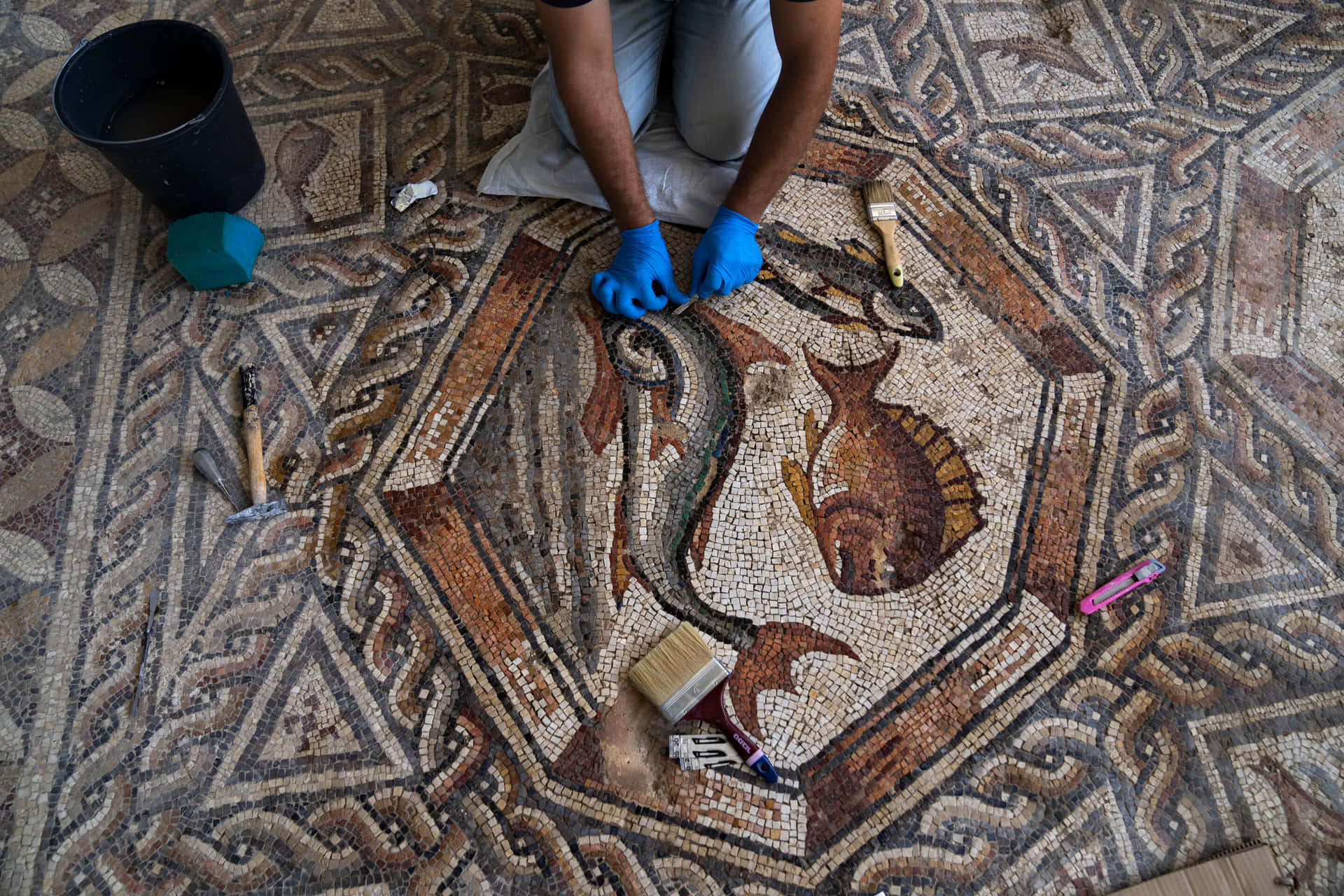 Einmalerisches Mosaik