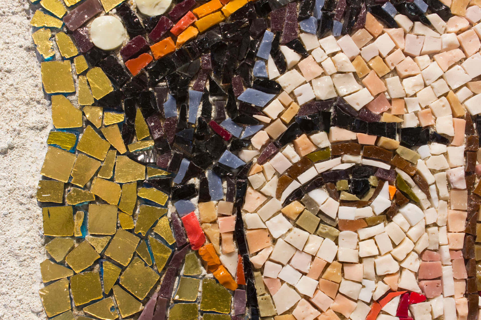 A beautiful colorful mosaic artwork