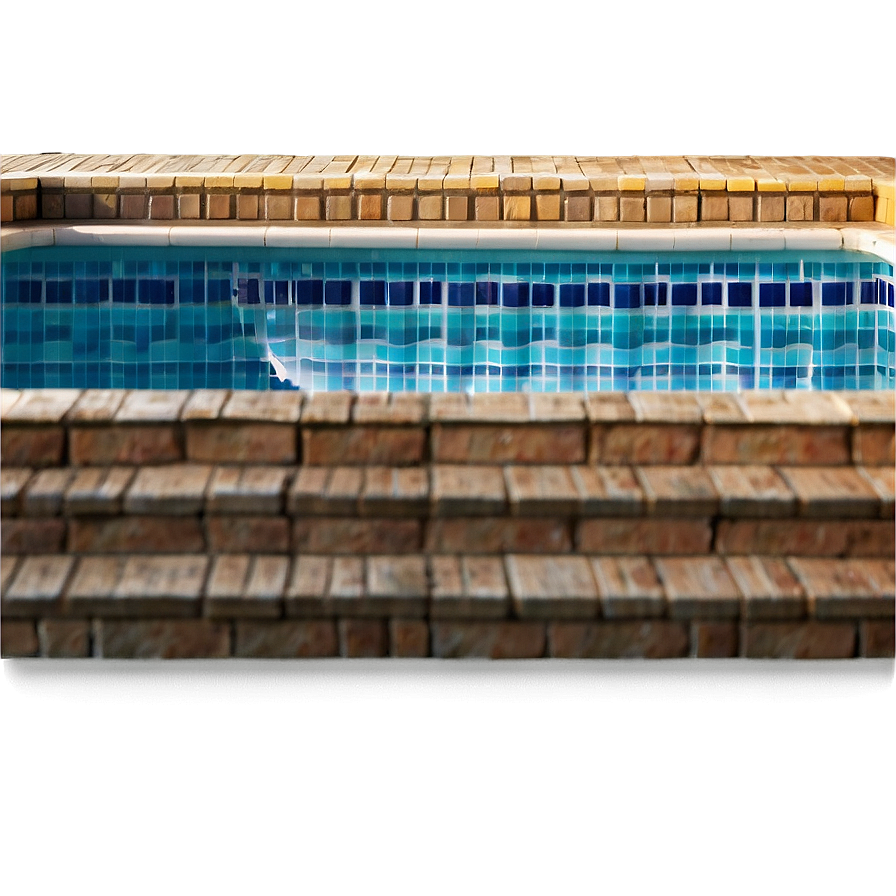 Mosaic Tiled Swimming Pool Png Bjx23 PNG