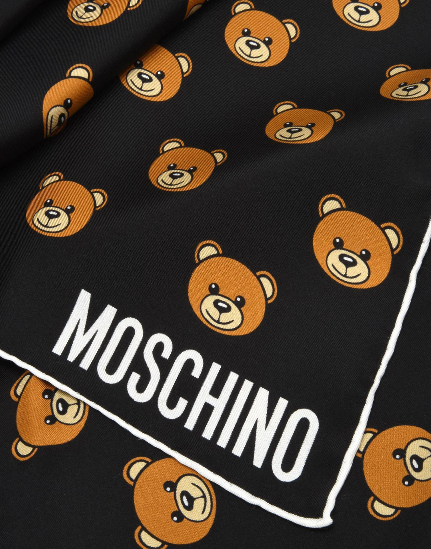 Moschino Bear Pattern On Cloth Wallpaper