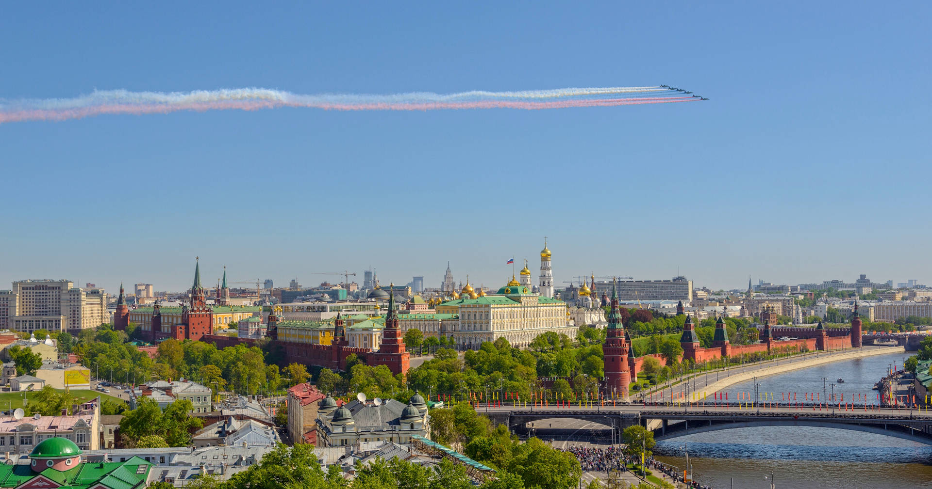 Moscow Kremlin Victory Day Russia Wallpaper