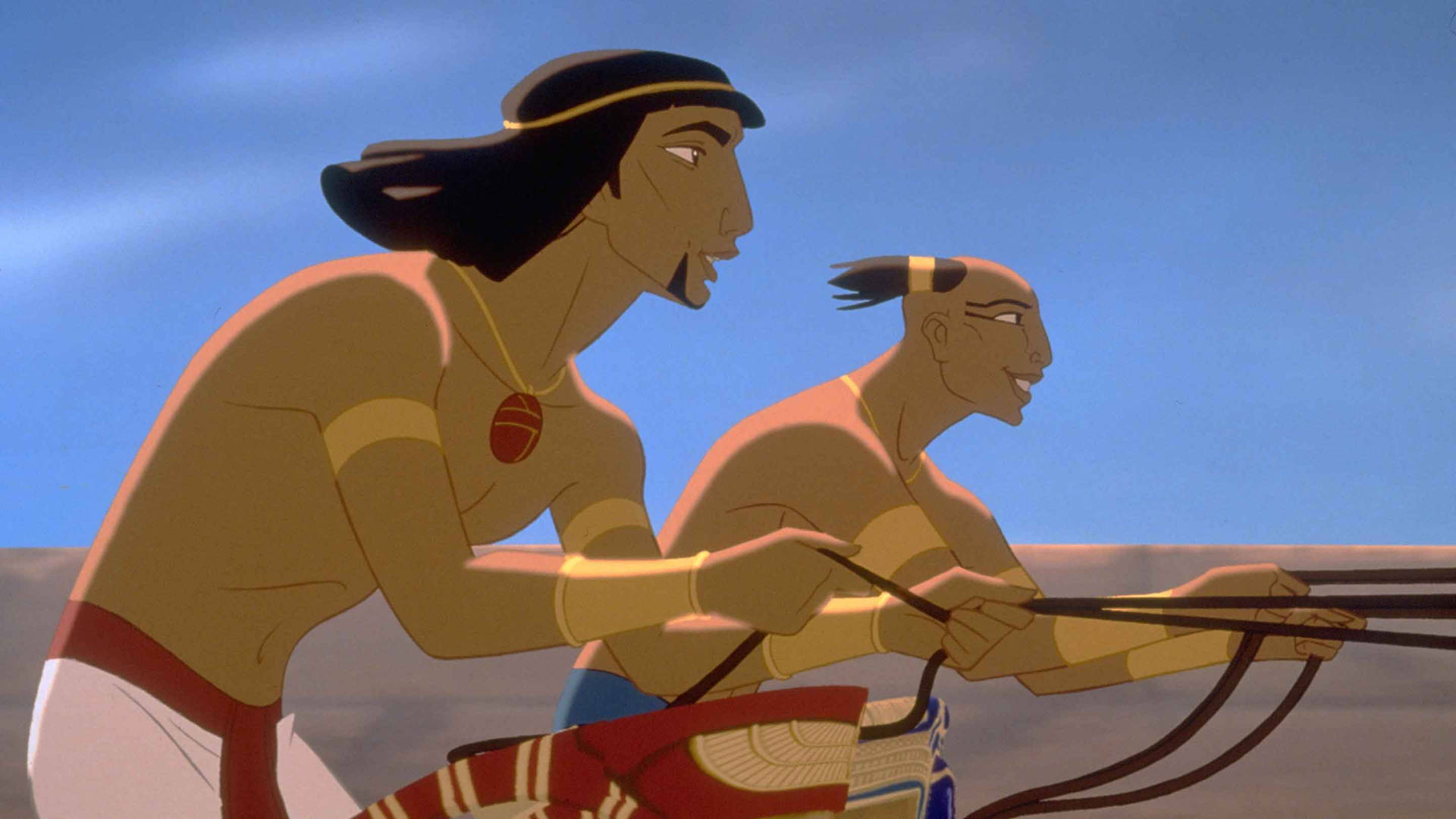 Moses And Rameses Riding The Prince Of Egypt Wallpaper
