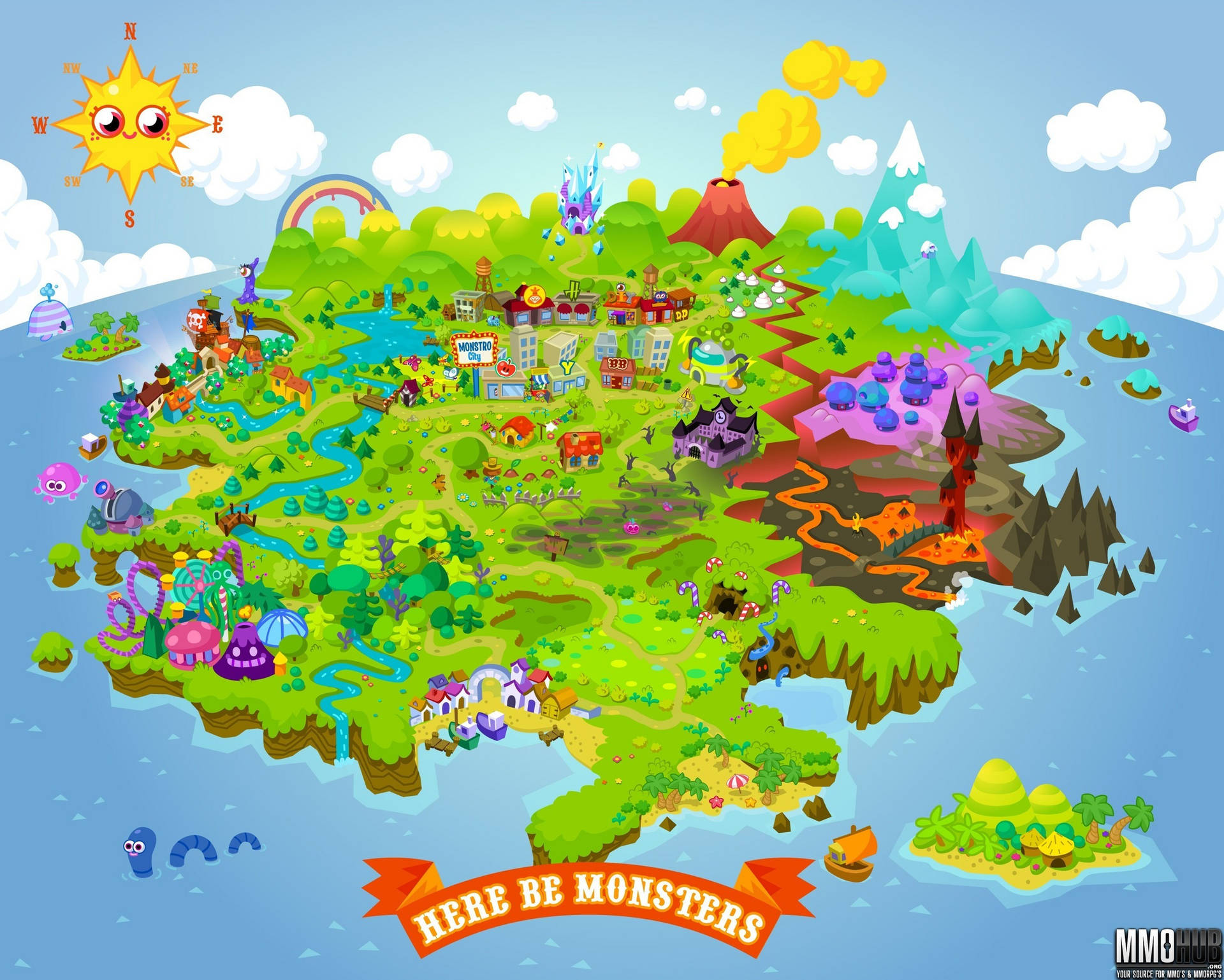 Moshi Monsters Land Wallpaper