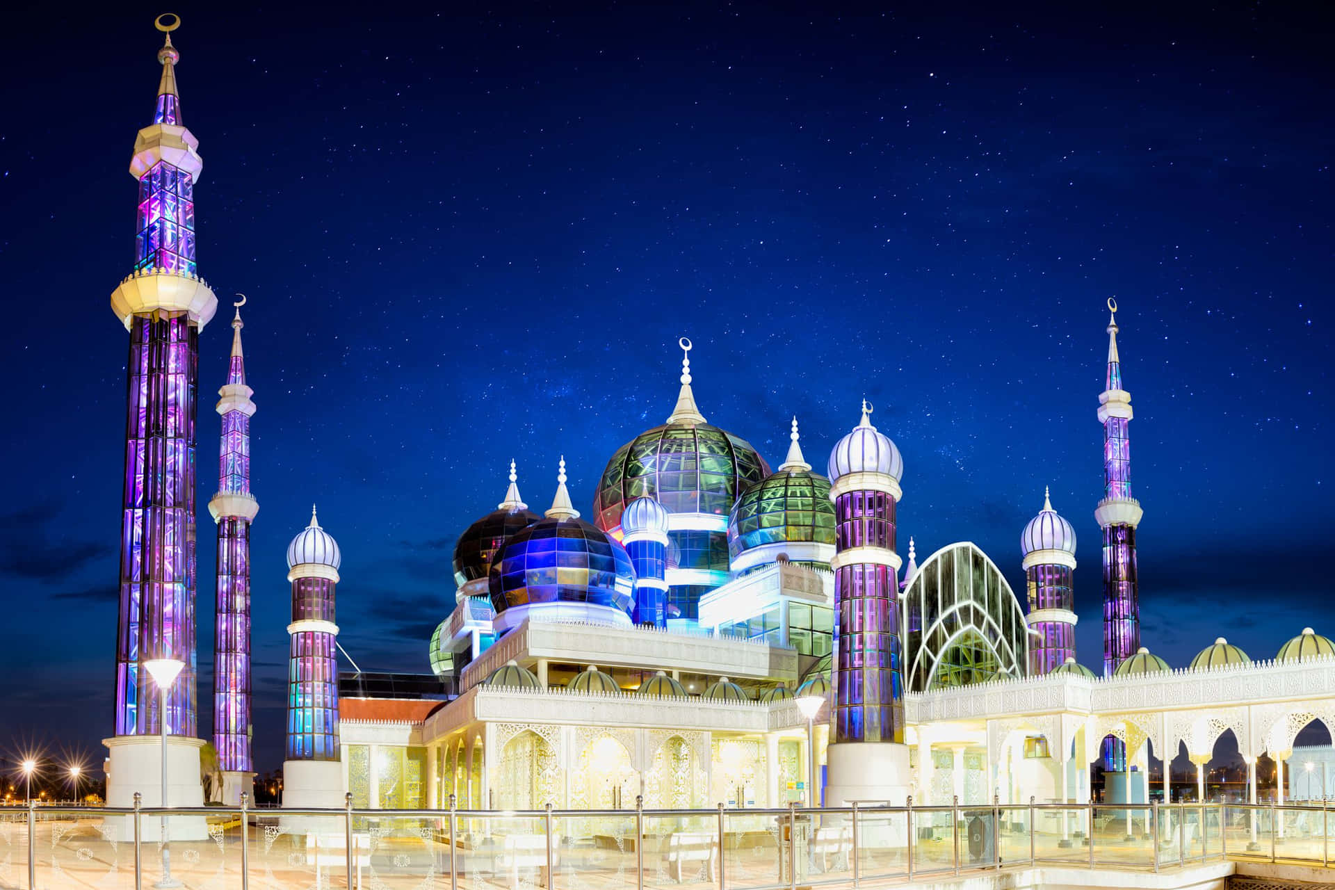 Mosque Colorful Lights Design Picture