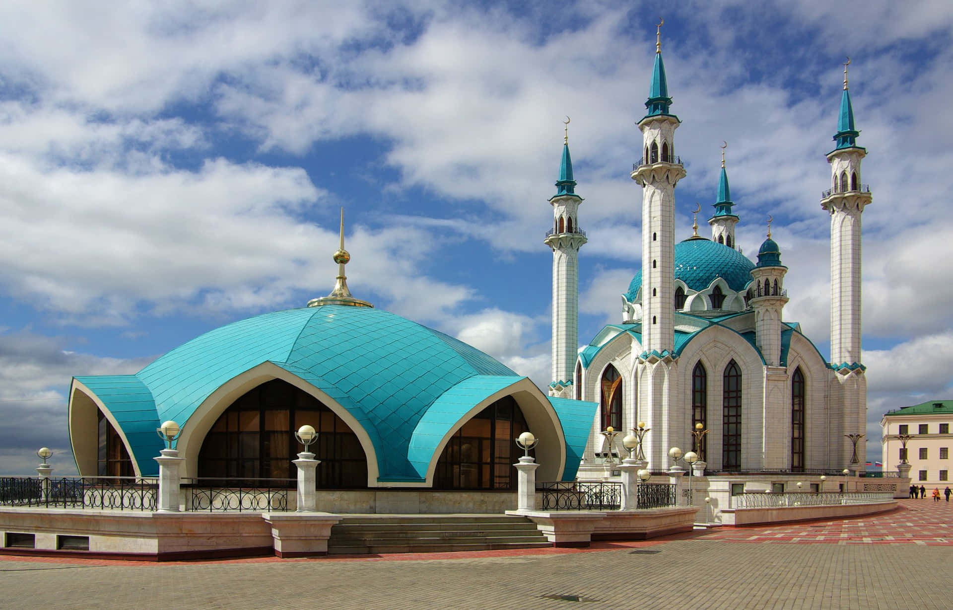 Mosque Blue Exterior Design Picture