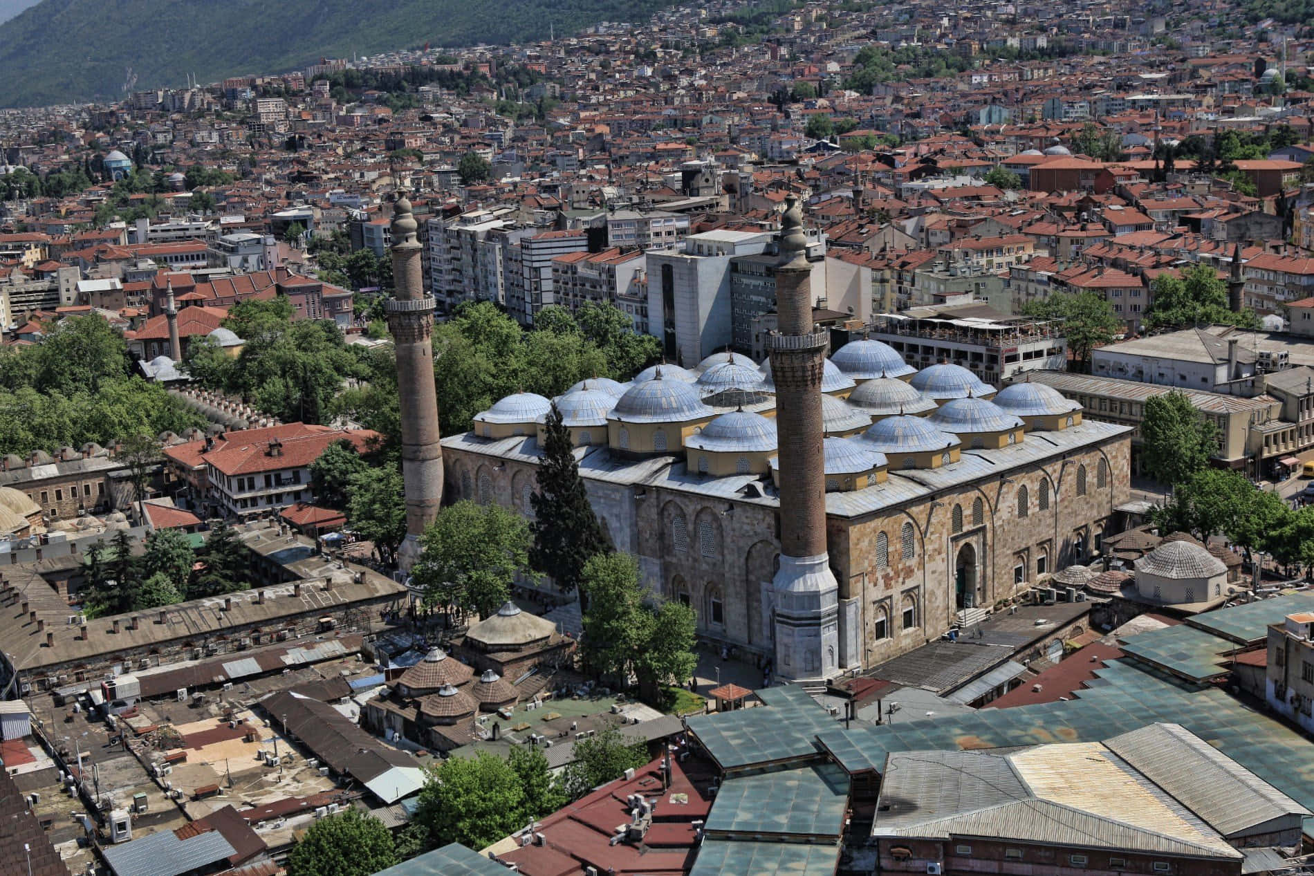 Mosque Aerial City View Picture