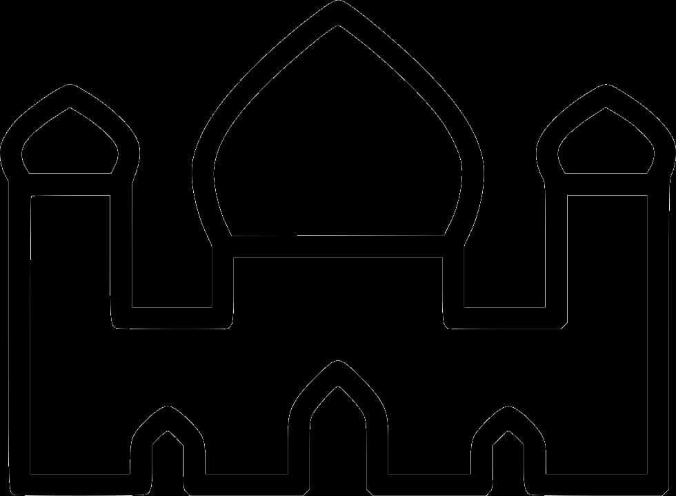 Mosque Silhouette Outline PNG