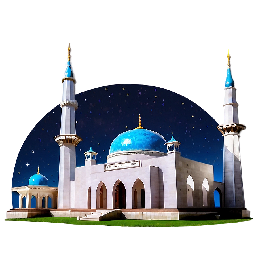 Mosque Under Starry Sky Png Ucn PNG