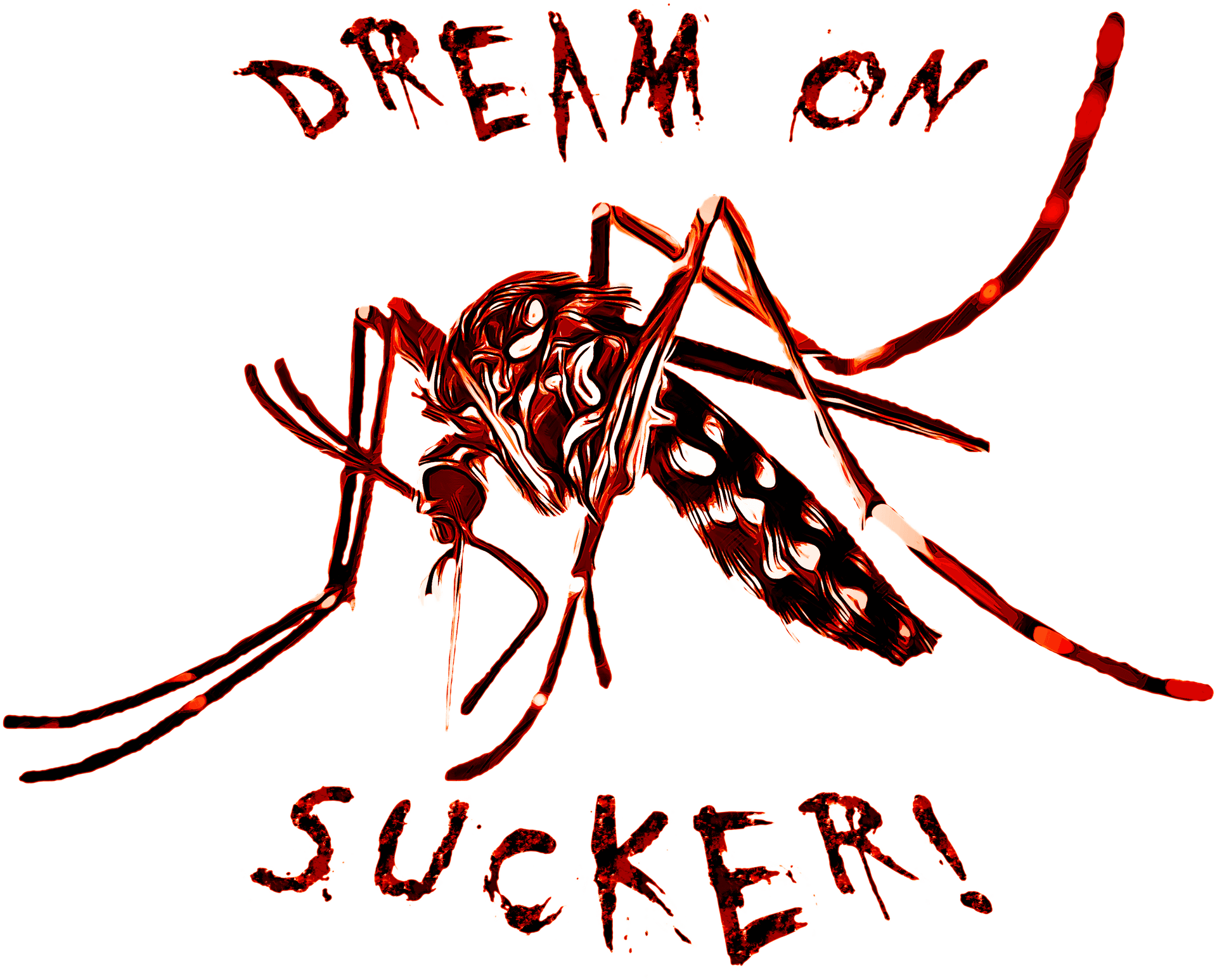 Mosquito Dream On Sucker Artwork PNG