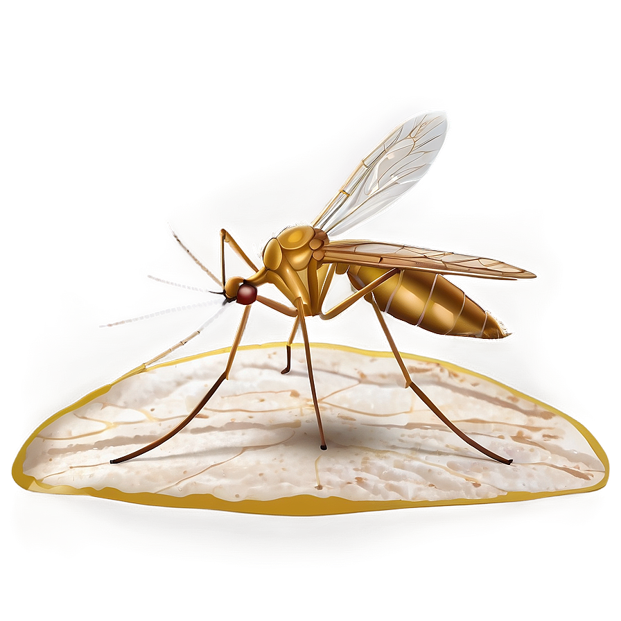 Mosquito On Leaf Png Iad37 PNG