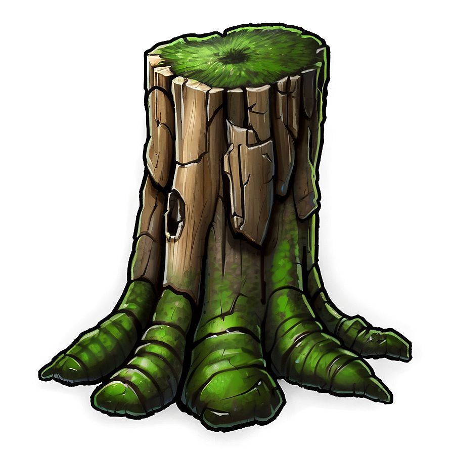 Mossy Tree Stump Png 4 PNG