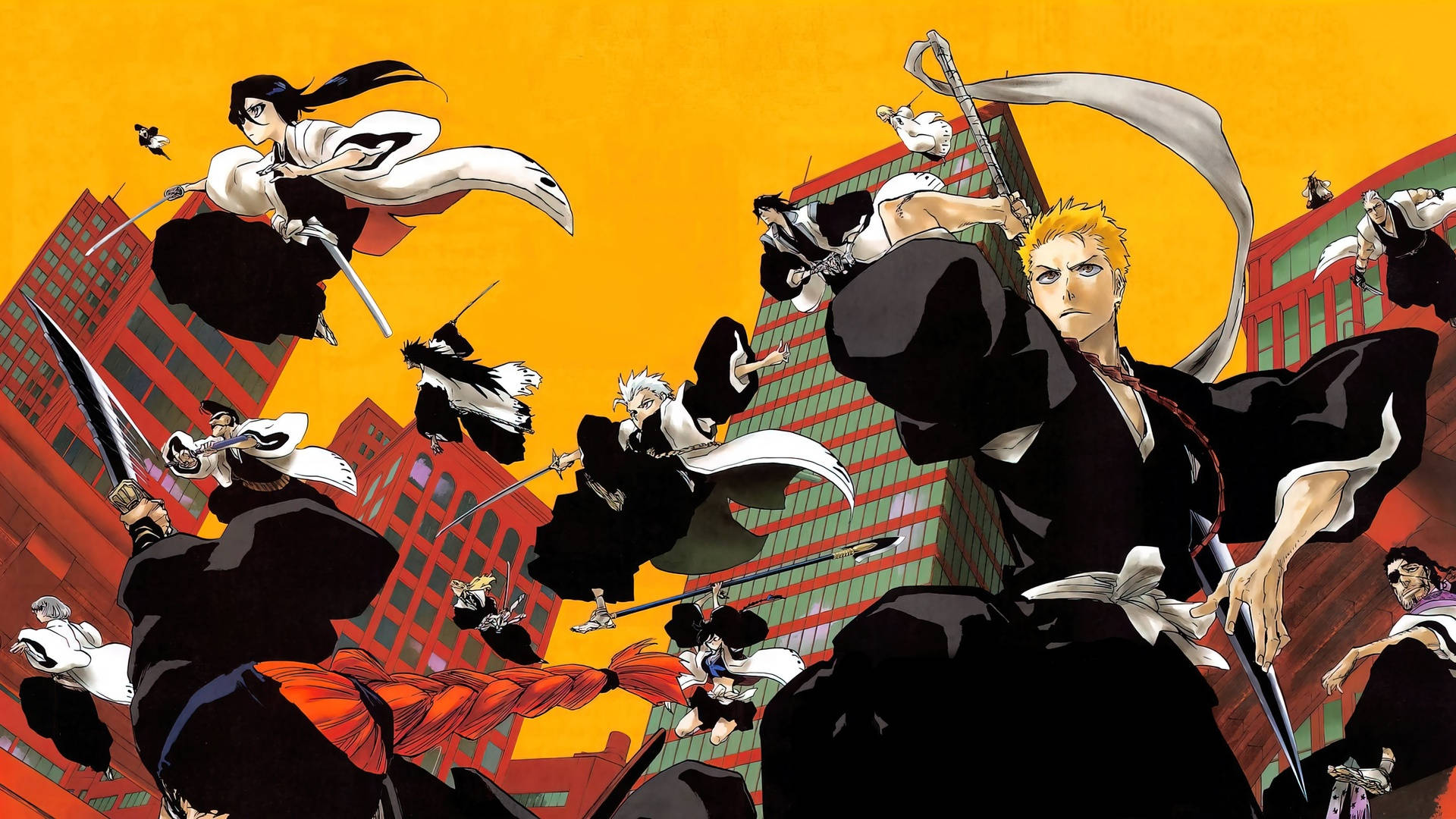 Sättden Häftigaste Bleach-animebilden Som Bakgrund På Datorn Eller Mobilen. Wallpaper