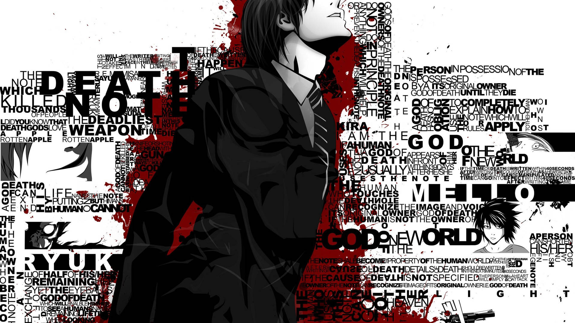 Mestbadass Death Note-karaktärer Wallpaper