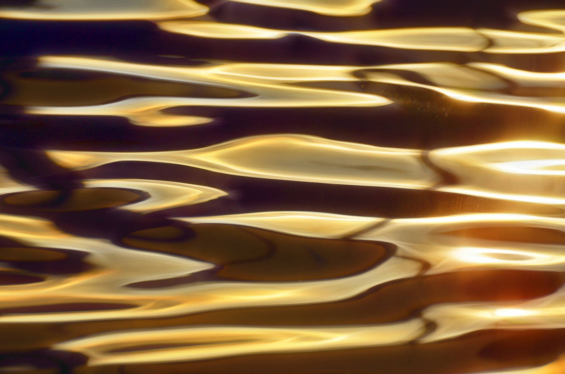 Schönstergoldener Wellen Desktop Wallpaper