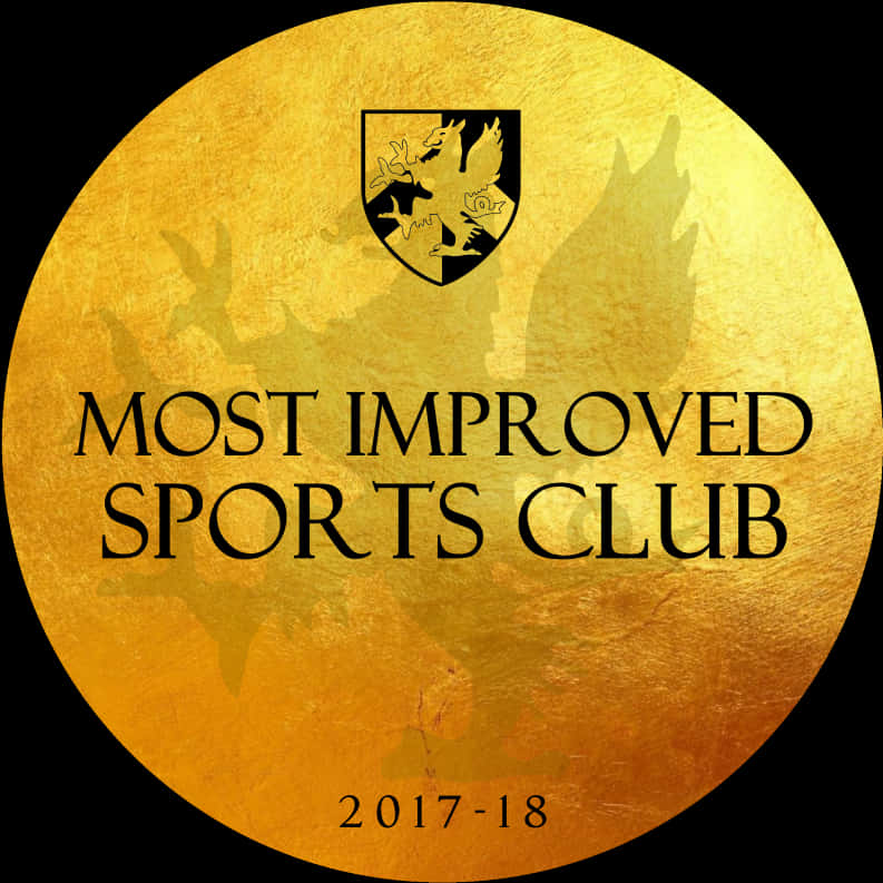 Most Improved Sports Club Award20172018 PNG