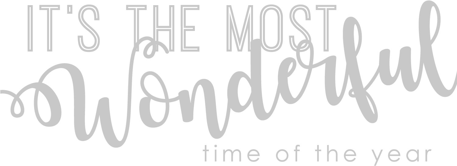 Most Wonderful Time Typography PNG