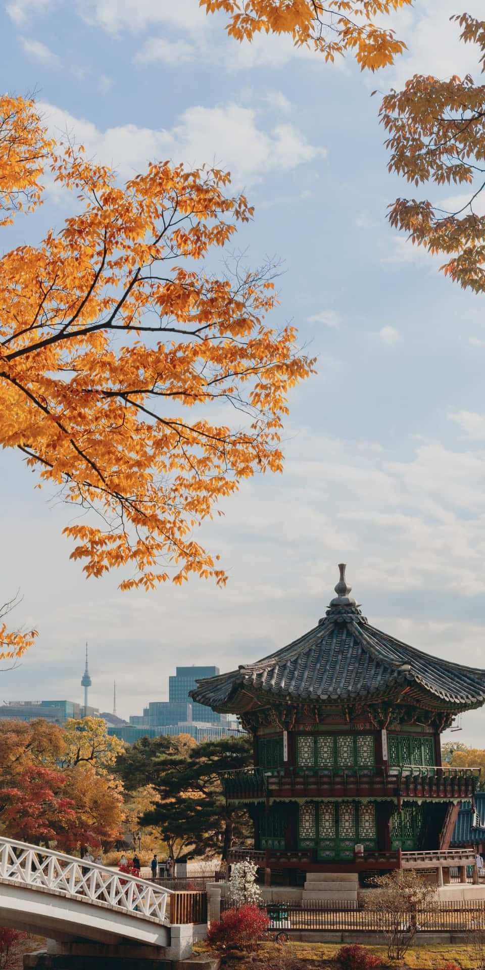 Mostramozzafiato Della Skyline Della Corea Del Sud