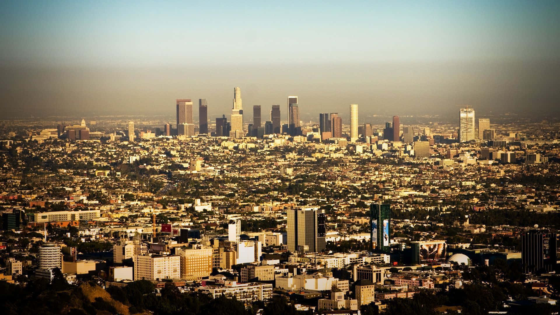 Mostruosavista Panoramica Di Los Angeles