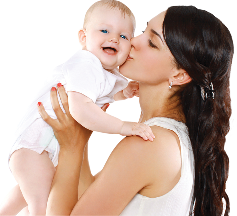 Mother Baby Affectionate Kiss PNG