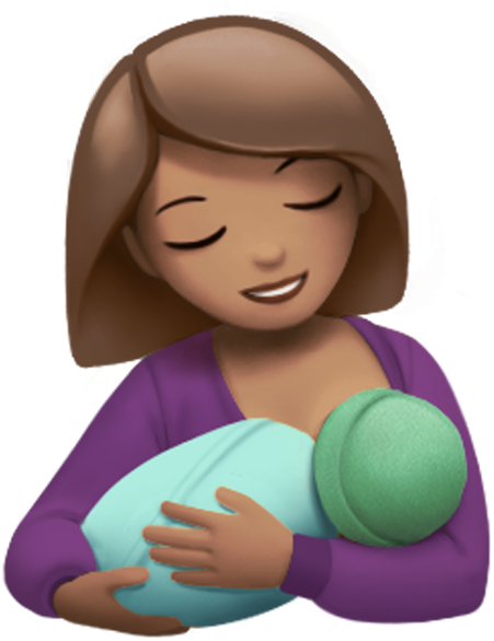 Mother Child Breastfeeding Emoji PNG