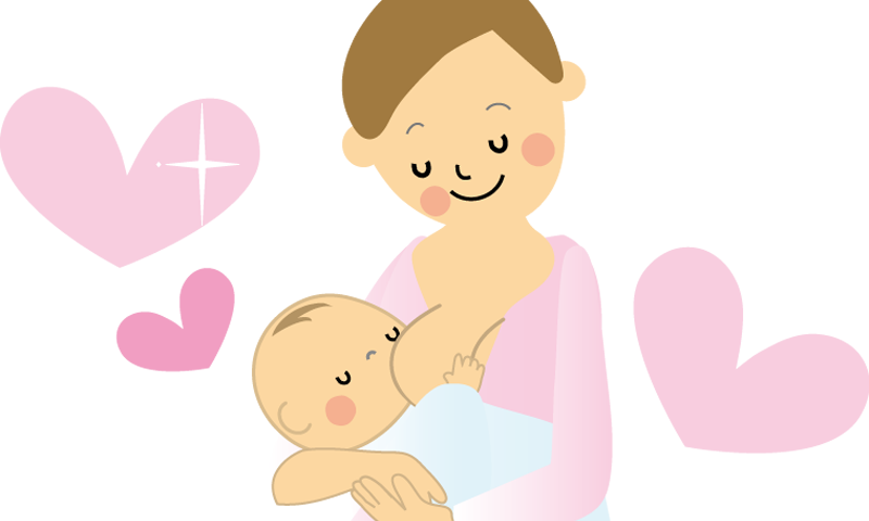 Mother Child Breastfeeding Illustration PNG