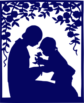 Mother Child Silhouette Affection PNG