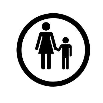 Mother Child Silhouette Icon PNG