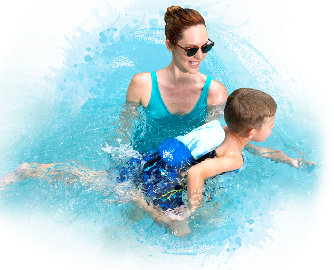 Mother Child Swimming Lesson.jpg PNG