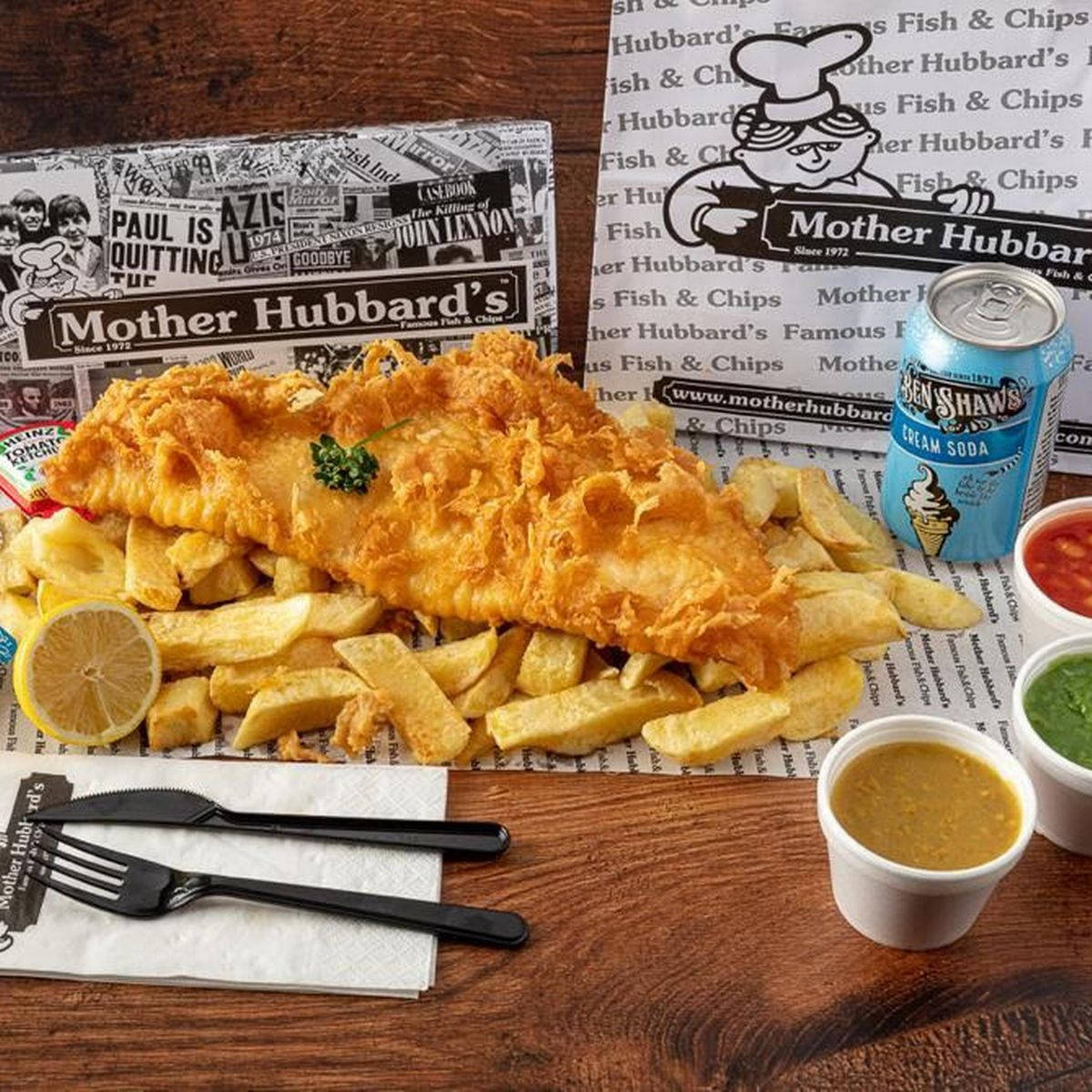 Mother Hubbards Fish And Chips Wallpaper