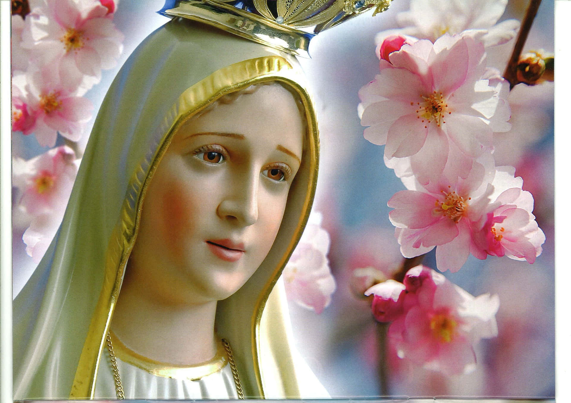 Mother Mary blessings Wallpaper