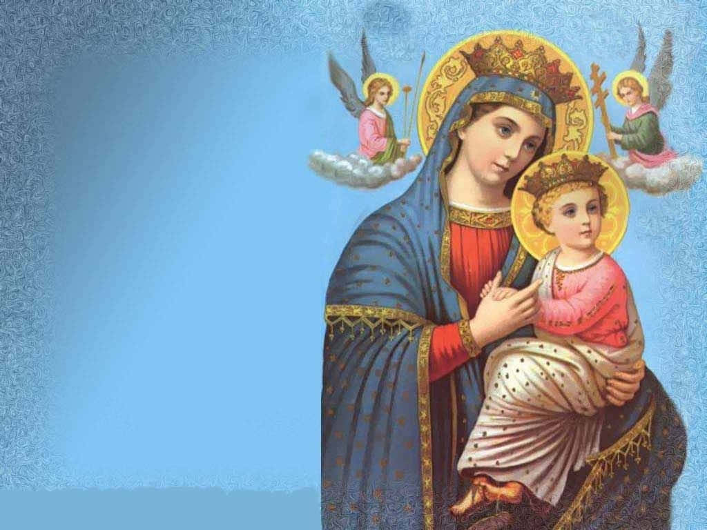 Revered and honored mother Mary Wallpaper
