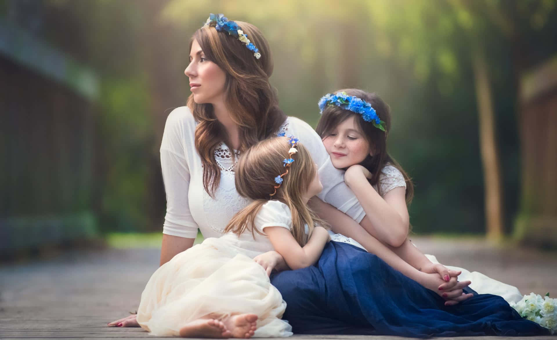 Mother And Two Daughters Picture