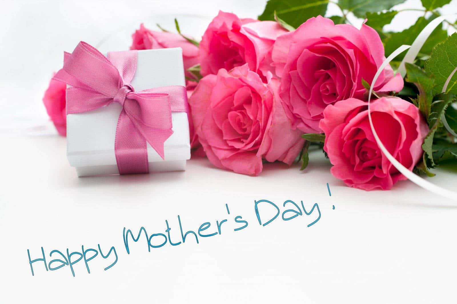 Happy Mothers Day Images With Roses And Gift