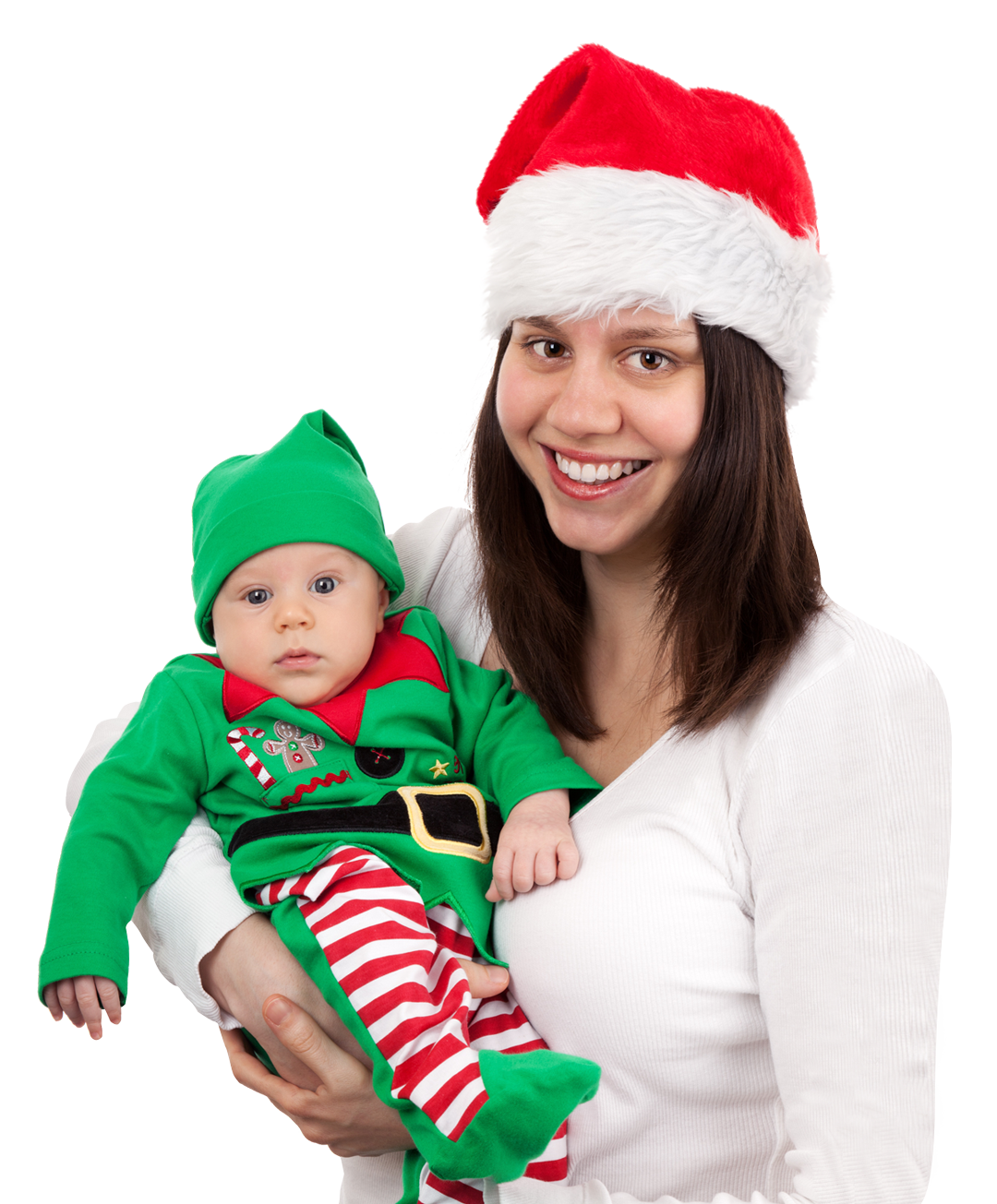 Motherand Babyin Christmas Outfits PNG