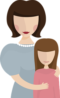 Motherand Child Illustration PNG