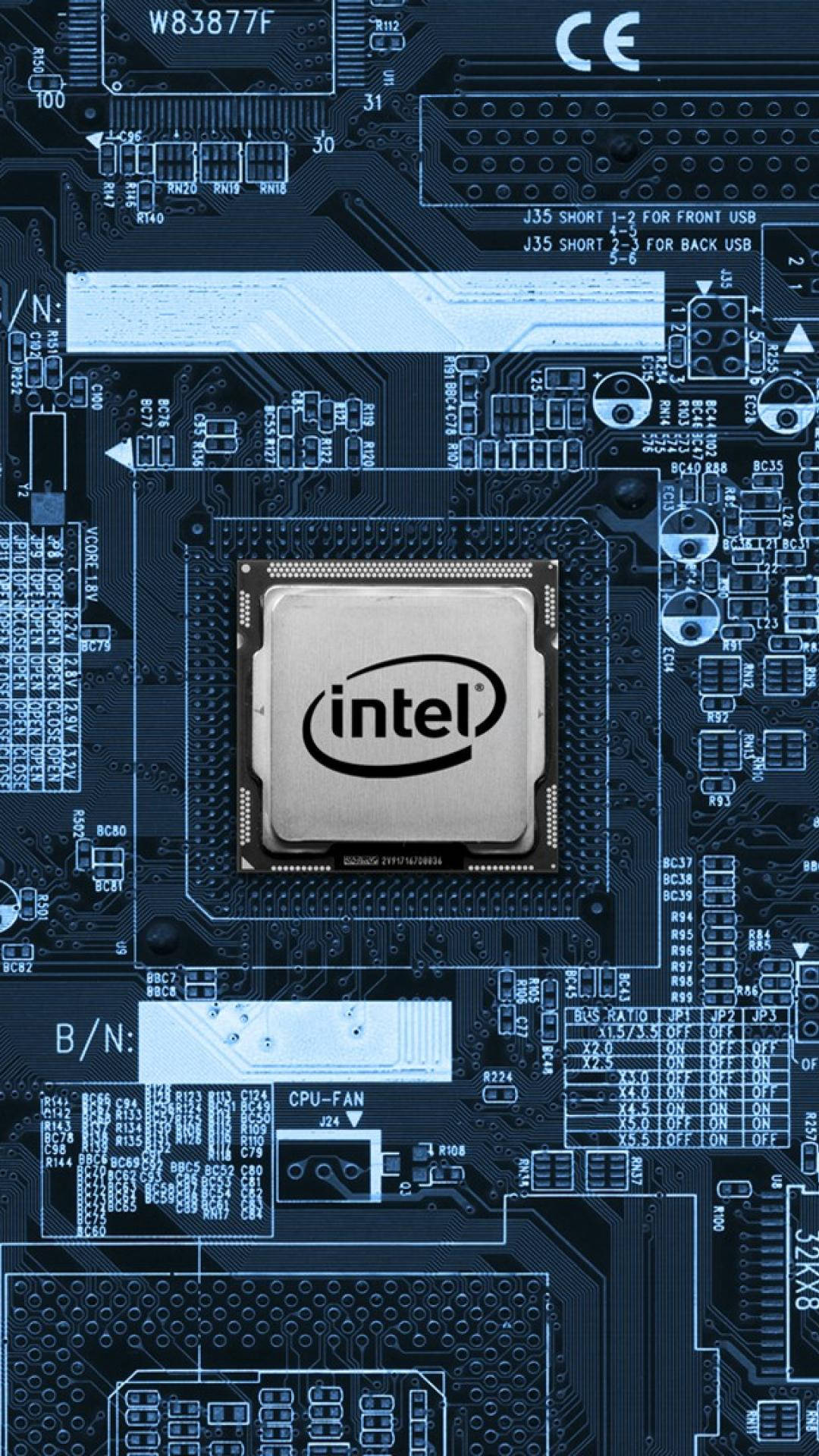 Motherboards Blue Intel Circuit Board