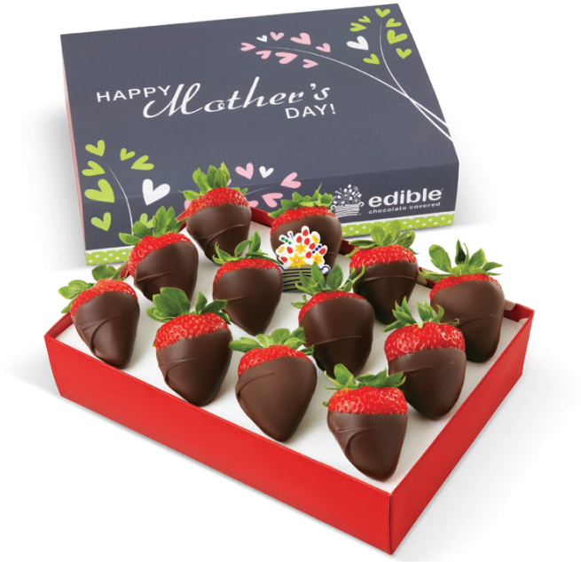 Mothers Day Chocolate Covered Strawberries PNG