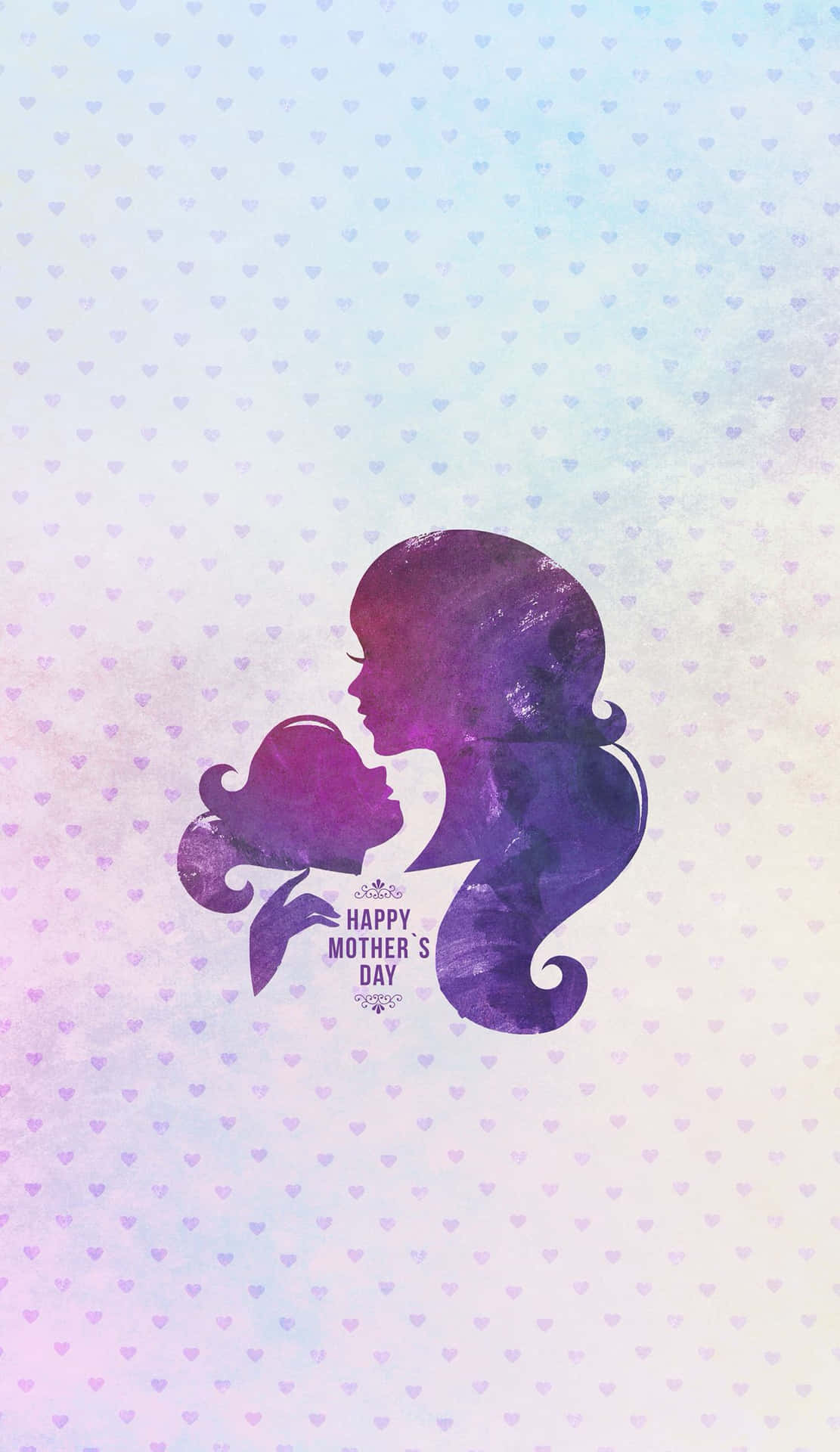 Mothers Day Silhouette Art Wallpaper