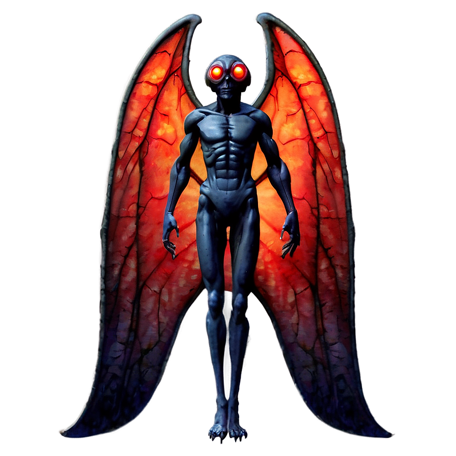 Download Mothman Legend Depiction Png Xak40 | Wallpapers.com